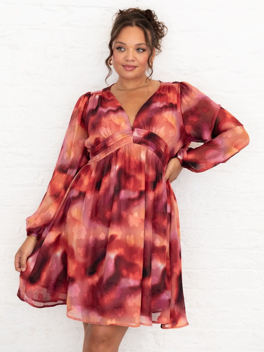 Lovedrobe Floral Burnout Dress | PREORDER